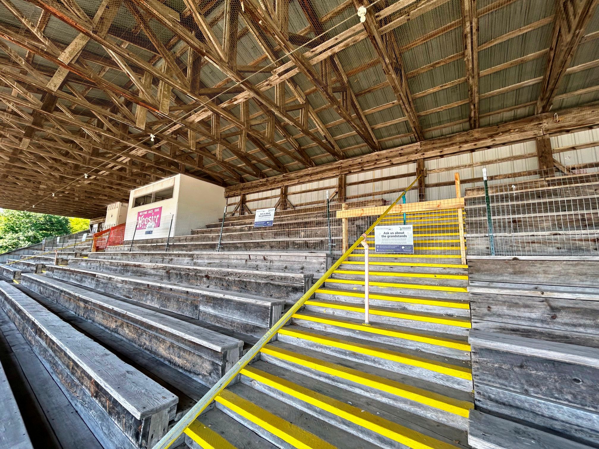 Grandstand interior
